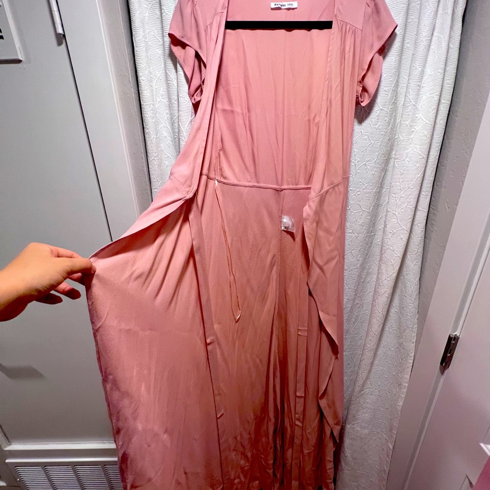 Pink, never worn, wrap dress from Reform